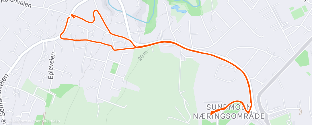 Map of the activity, Morning Walk