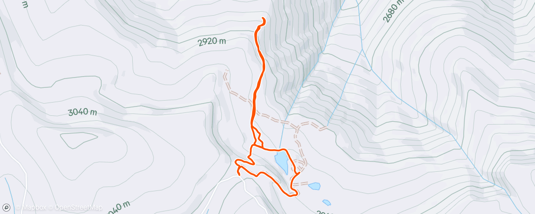 Map of the activity, Lunch Hike