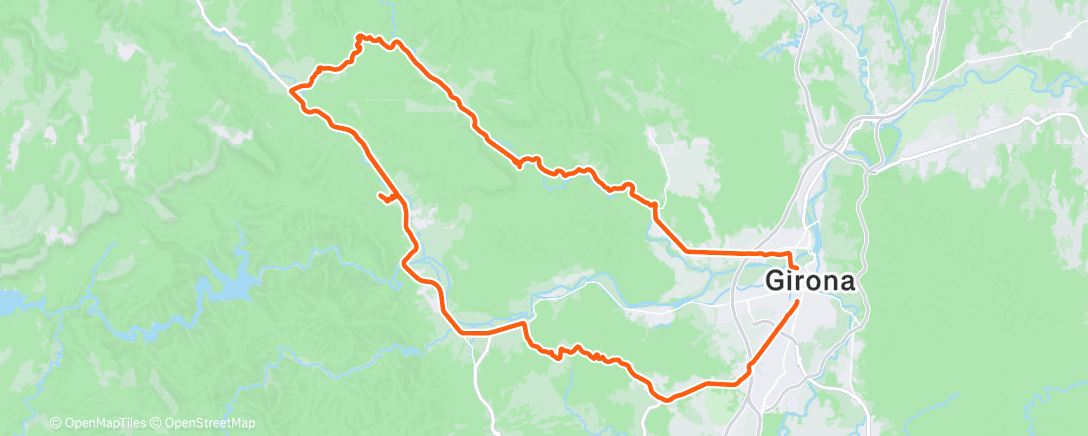 Carte de l'activité Cycling