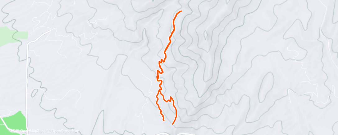 Map of the activity, Xmas day hike w/ R&S