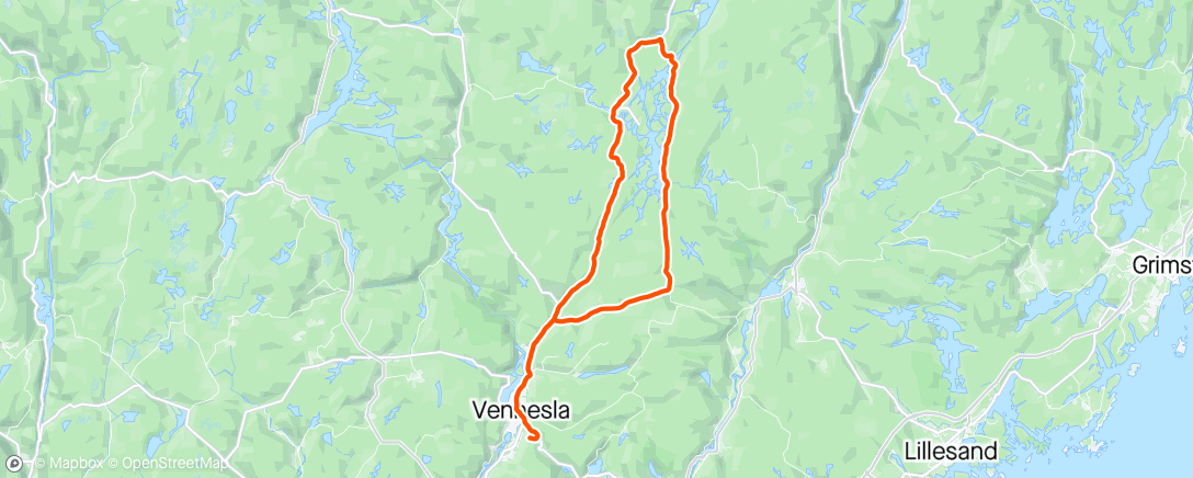 Map of the activity, Rundt Ogge