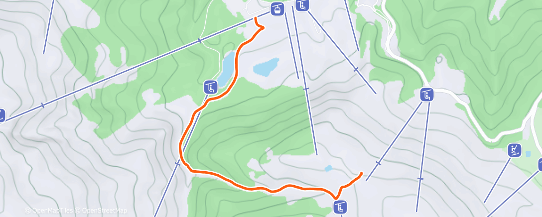 Map of the activity, Esquiadeta amb en Lluc