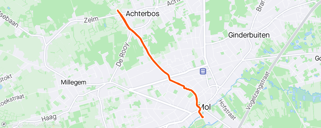 アクティビティ「Afternoon Run」の地図