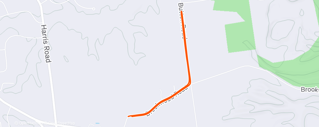 Map of the activity, Lunch Run