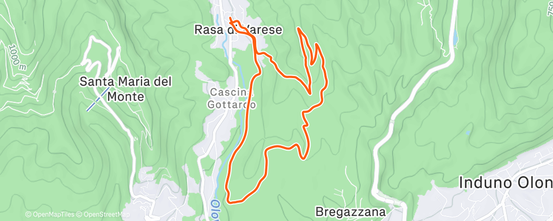Map of the activity, Natale rasino - Rasa di Varese