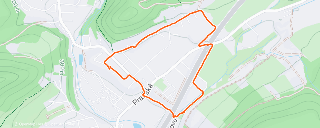 Map of the activity, Protáhnout trochu nohy v dešti