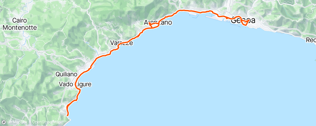 Map of the activity, Noli avanti e indré