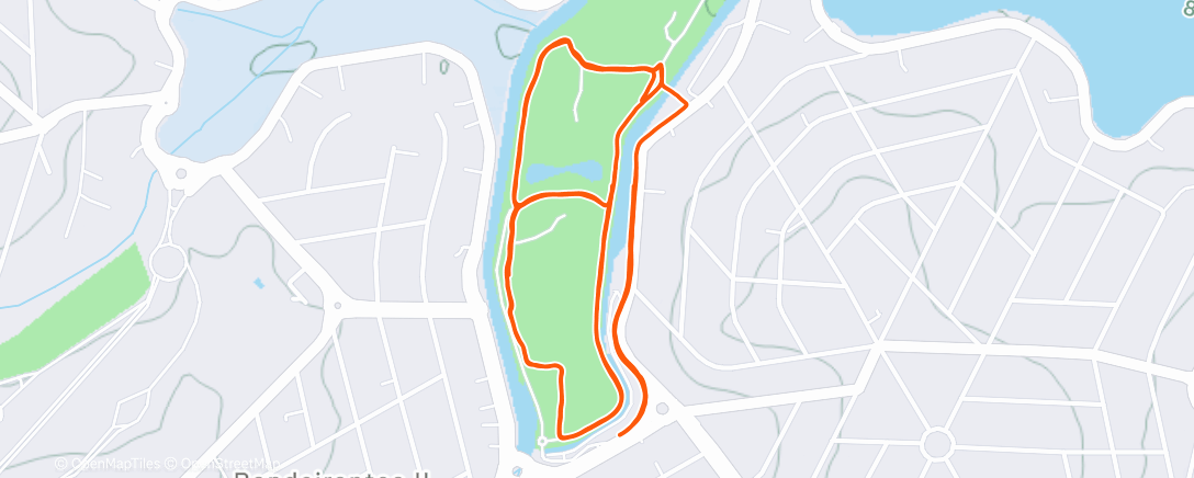Map of the activity, Morning Run