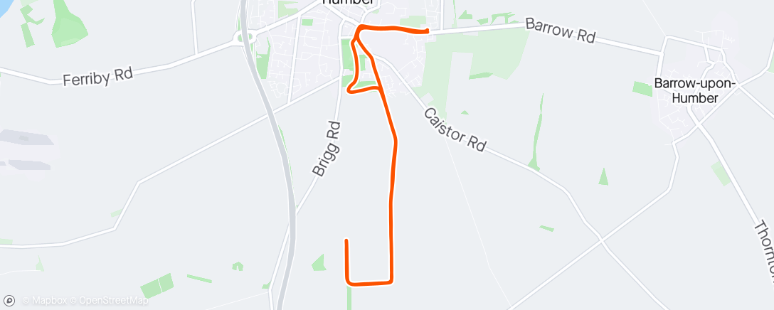 Map of the activity, Tuesday run with Dot 🐕‍🦺