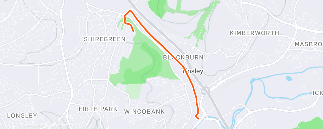 Map of the activity, Morning Walk