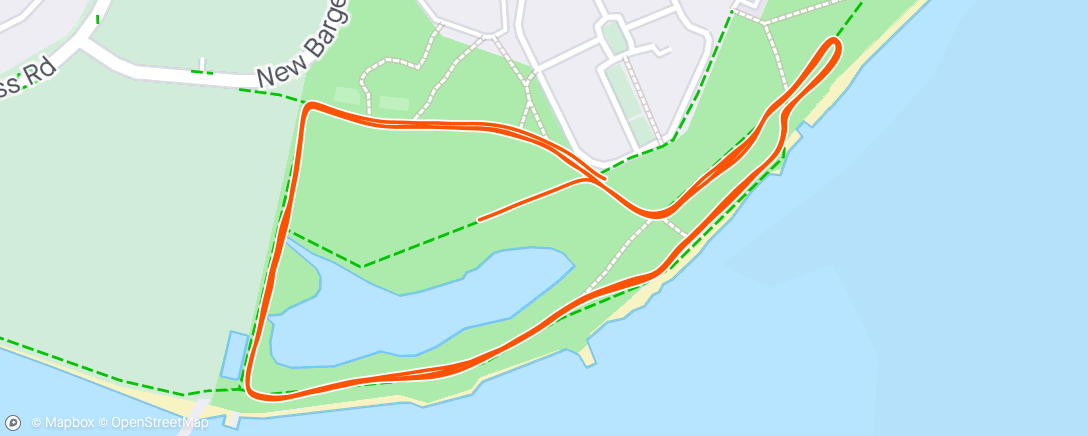 Map of the activity, Southend parkrun