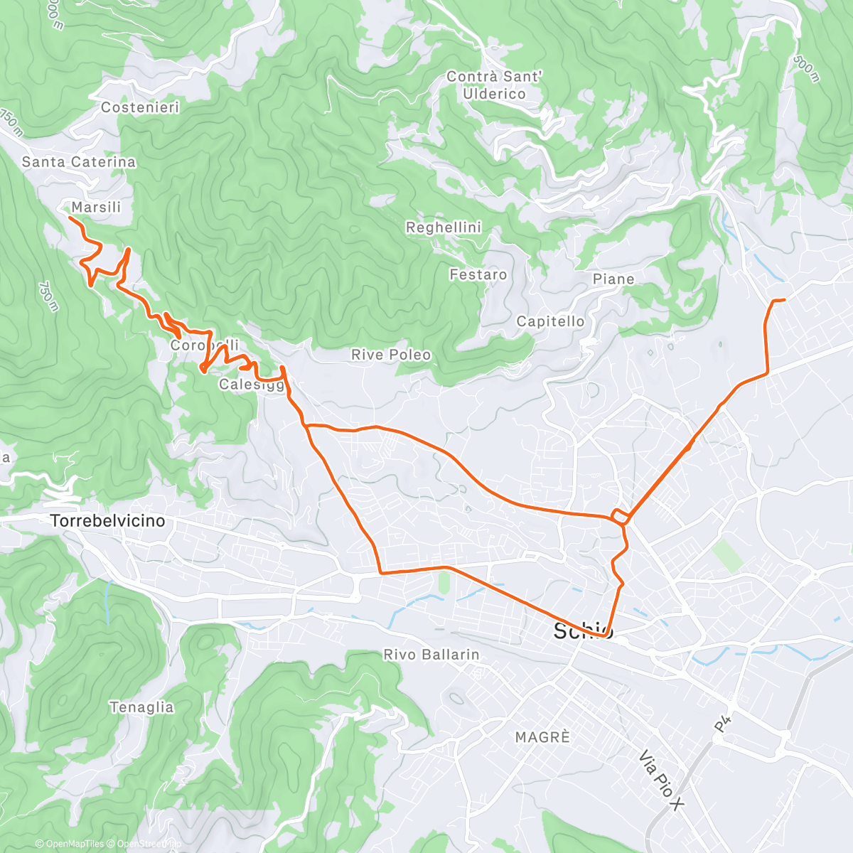 Map of the activity, Coffee ride 🤫