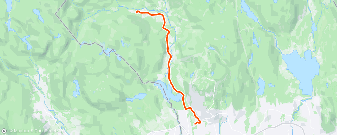 Map of the activity, Rolig spinn i Sørkedalen