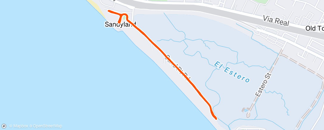 Map of the activity, Morning Run