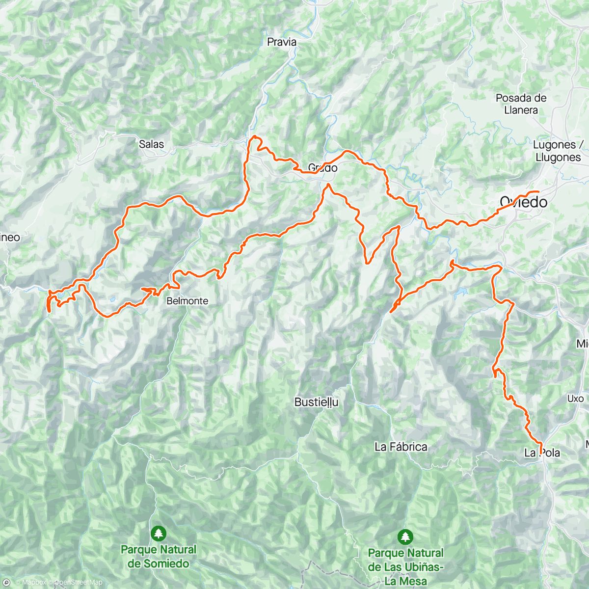 Map of the activity, 🎂3️⃣4️⃣ Vuelta Asturias etapa 1 🌦