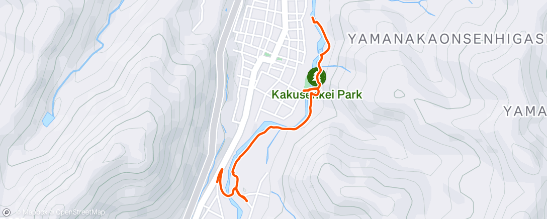 Map of the activity, Afternoon Hike