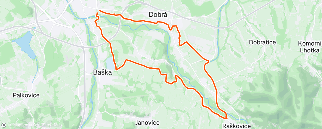 Map of the activity, Afternoon Gravel Ride