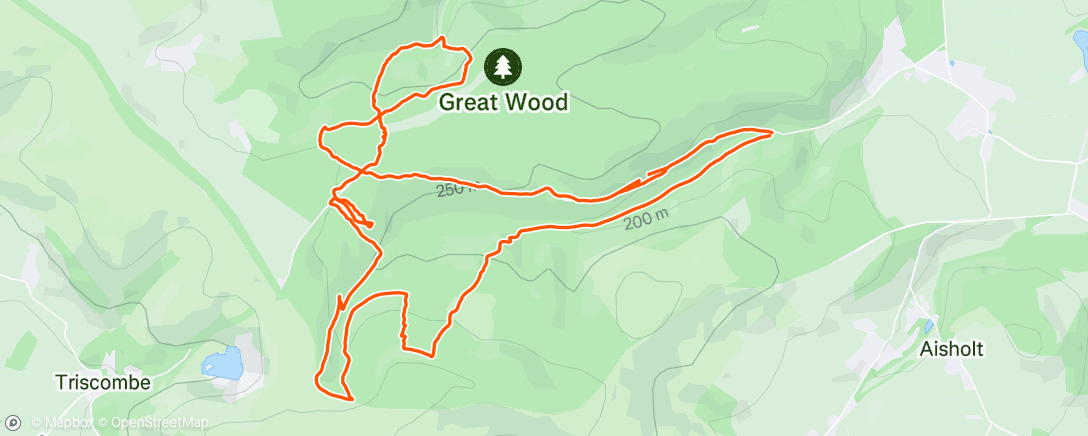 Map of the activity, Afternoon Ride