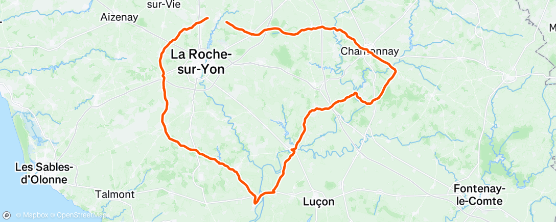Map of the activity, Morning Ride
