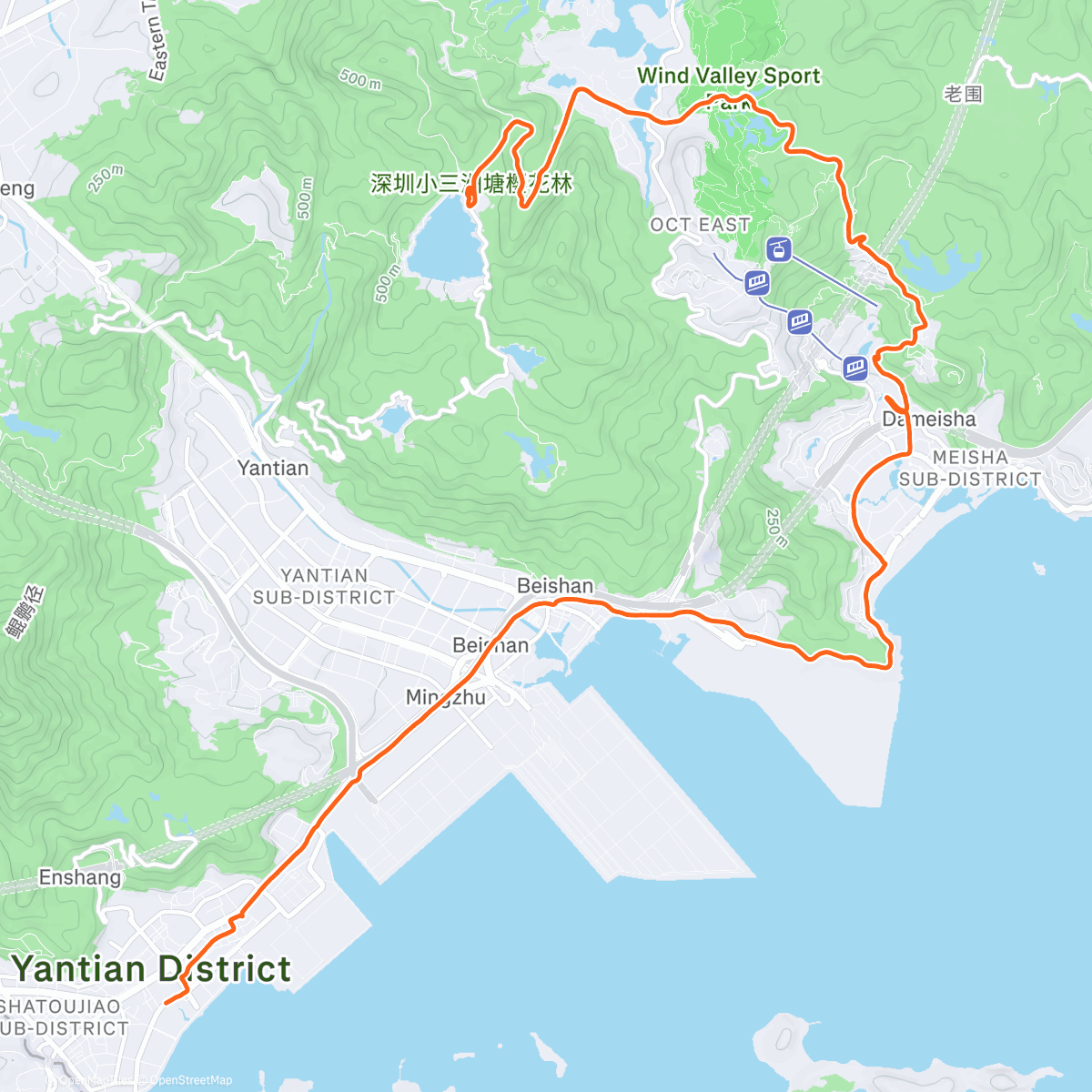 Map of the activity, 这辈子心率没这么高过