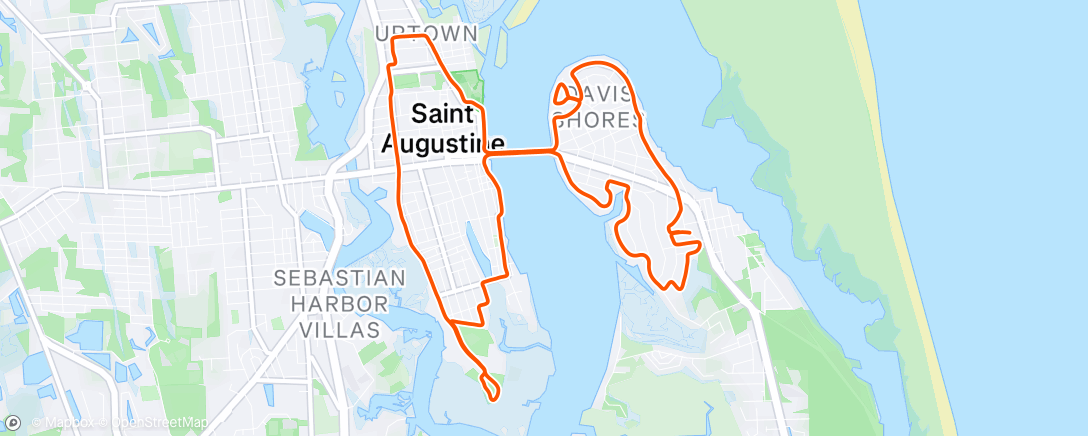 Map of the activity, Morning Run