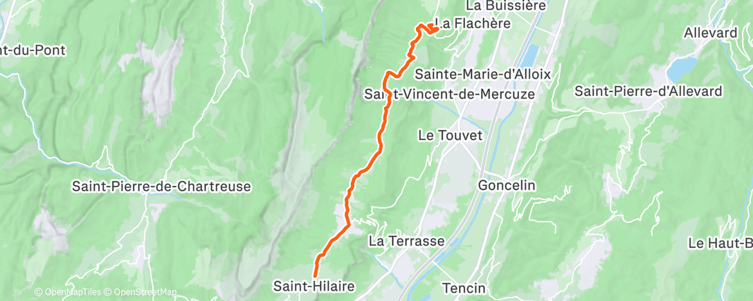 Карта физической активности (Vélotaf du matin)