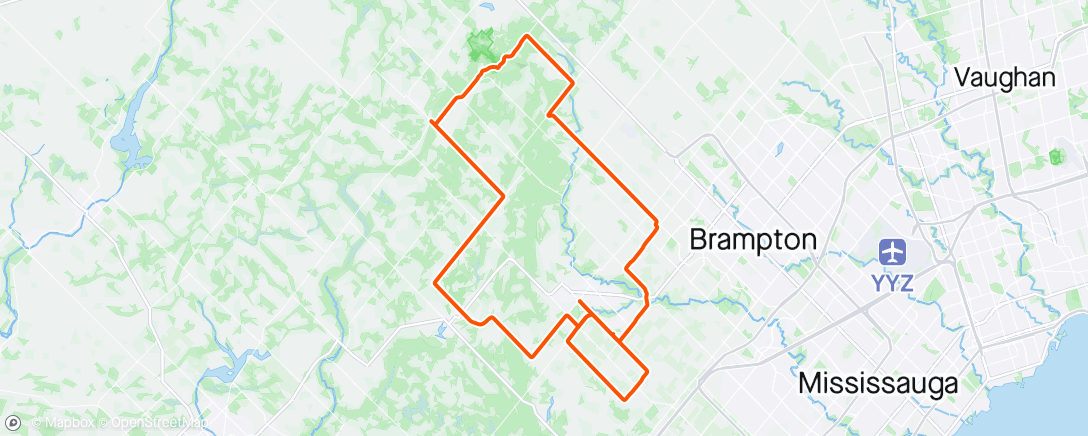 Map of the activity, PwC Ride