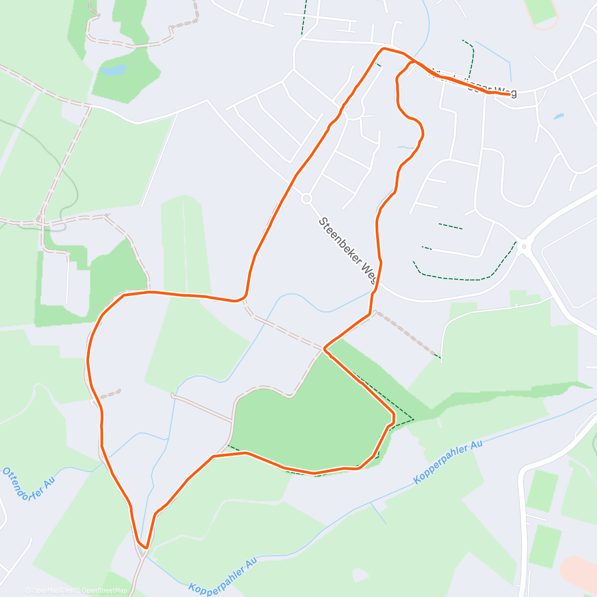 Map of the activity, Spaziergang am Mittag