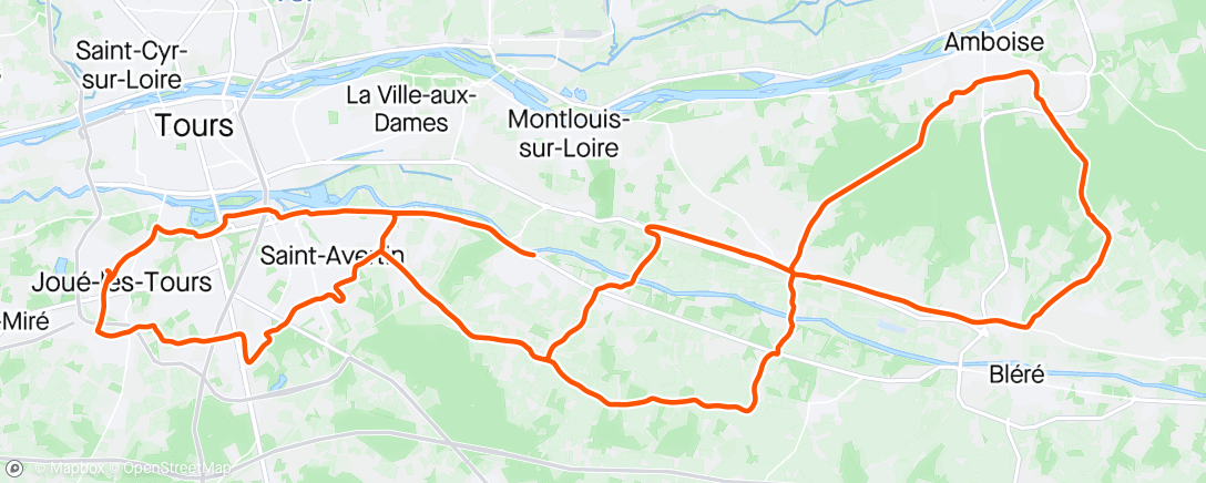 Mapa de la actividad (Sortie vélo le matin)