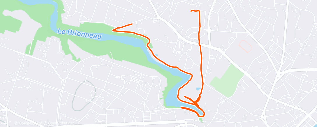 Map of the activity, Morning Run