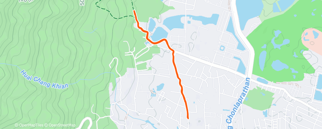 Map of the activity, Post race shakeout before the flight