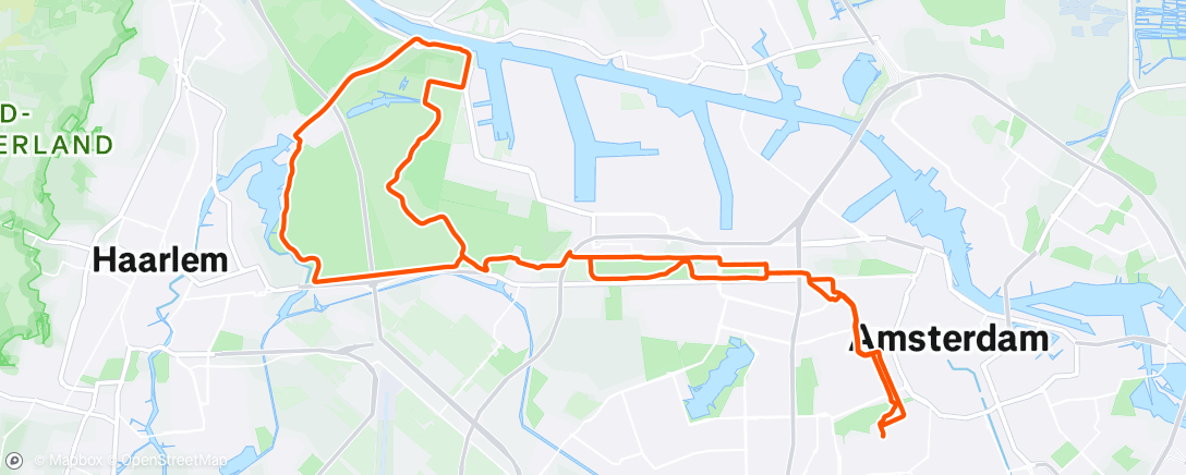 Карта физической активности (Afternoon Ride)