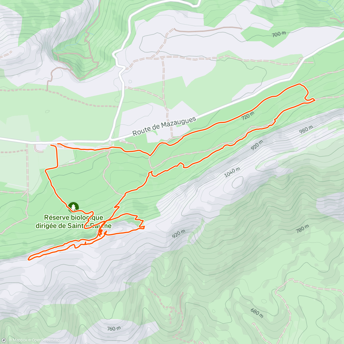 Map of the activity, Belle Rando de la grotte Marie-Madeleine au chemin des merveilles à la Sainte-Baume 🚶‍♀️