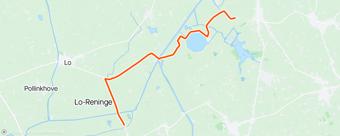 Map of the activity, Saturday Afternoon Cycle