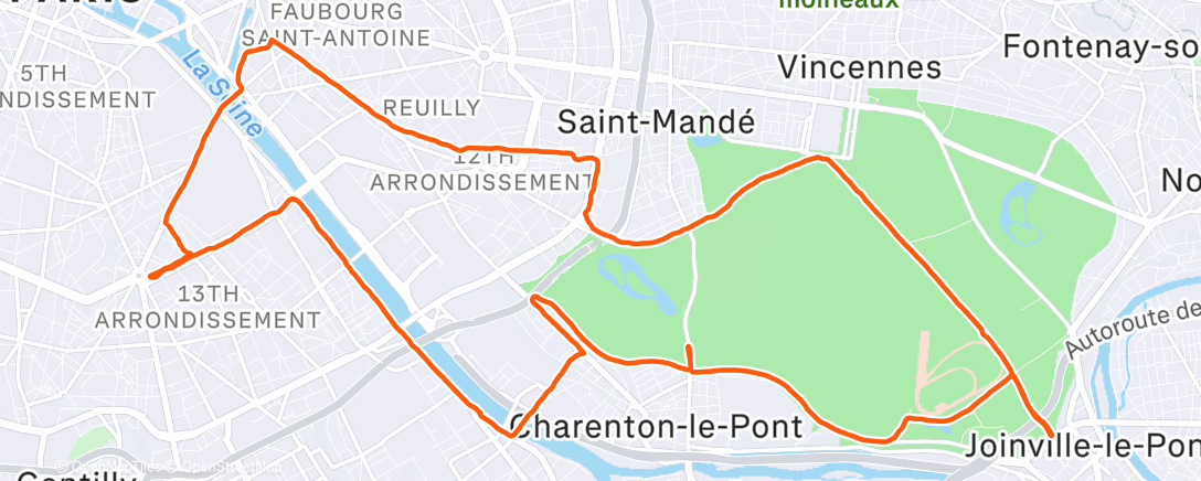 Map of the activity, Dernier run des vacances