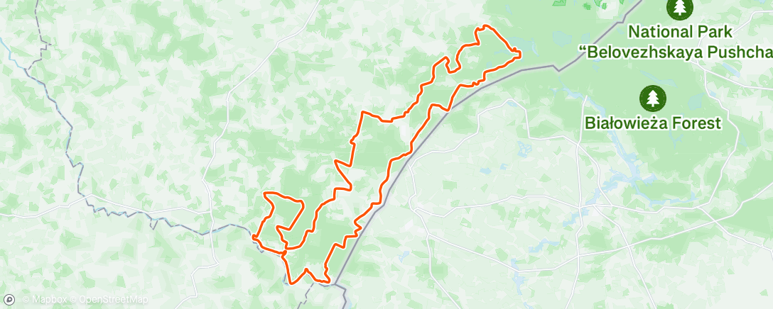 Map of the activity, Orient Gravel Mielnik 2025