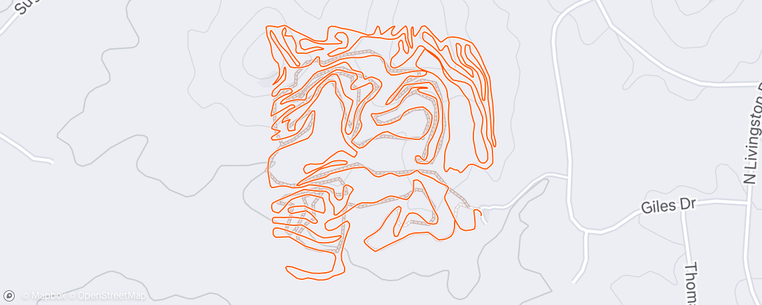 Map of the activity, Afternoon Ride