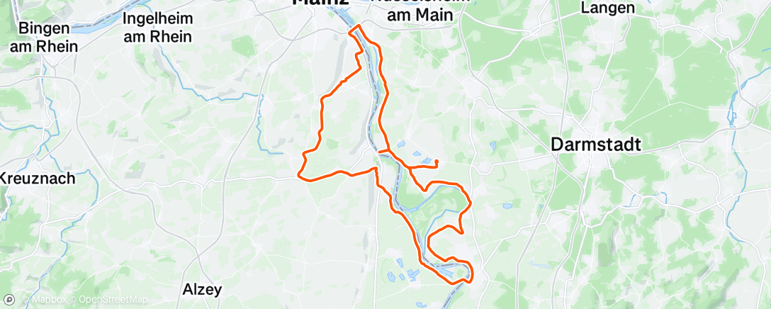 Map of the activity, Morning Ride