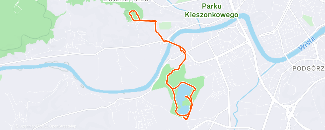 Peta aktivitas, Lunch Trail Run