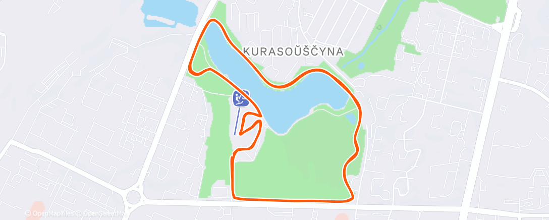 Map of the activity, Полуденный забег