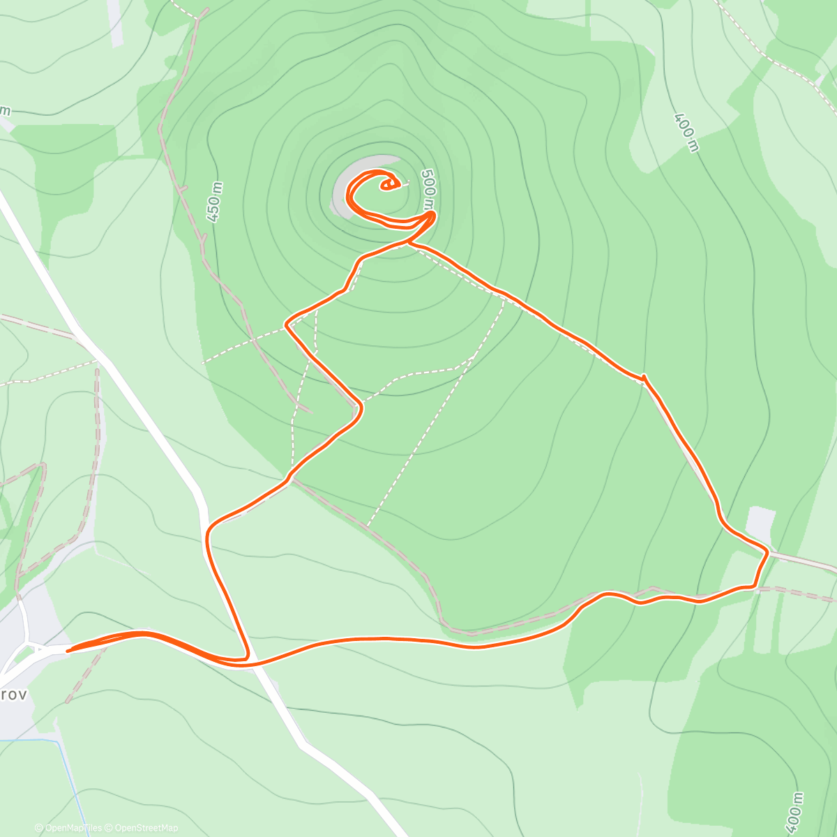 Карта физической активности (Ostrý - Středohoří)