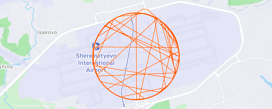 Map of the activity, Северный лыжный заезд (утро)