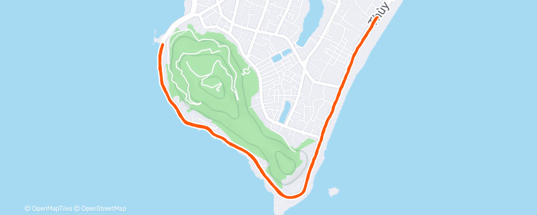 Map of the activity, Morning Run