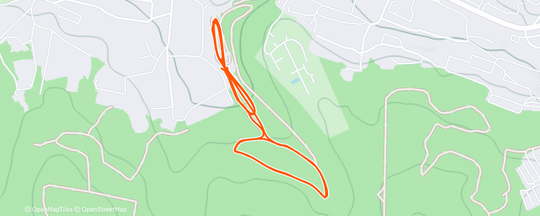 Карта физической активности (Северный лыжный заезд (день))