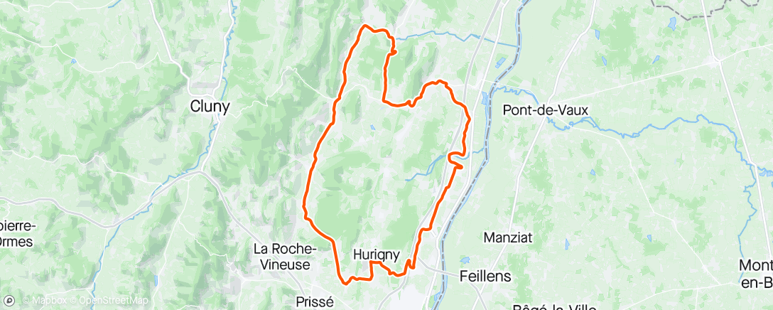 Mapa de la actividad (Histoire de tester la nouvelle selle DEBYA)