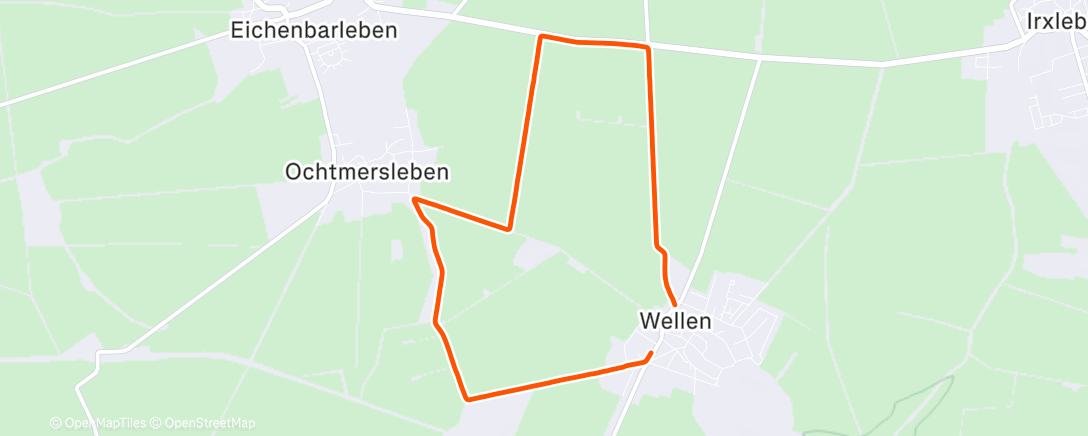 Map of the activity, Morning Run