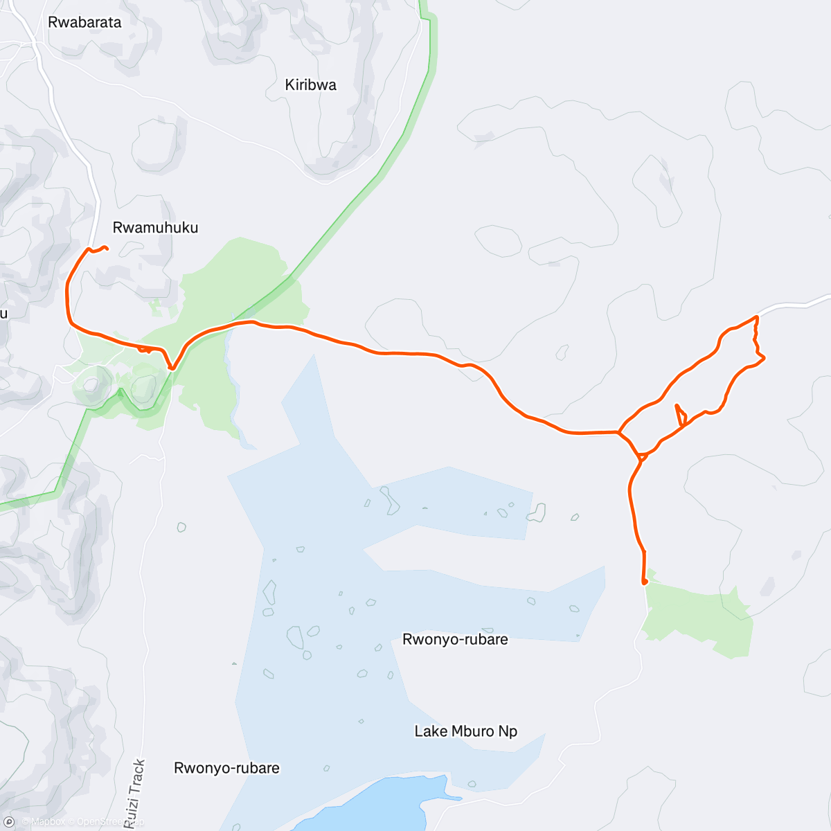 Map of the activity, Afternoon Mountain Bike Ride