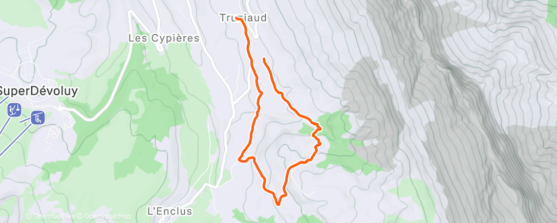 Карта физической активности (Evening Run)