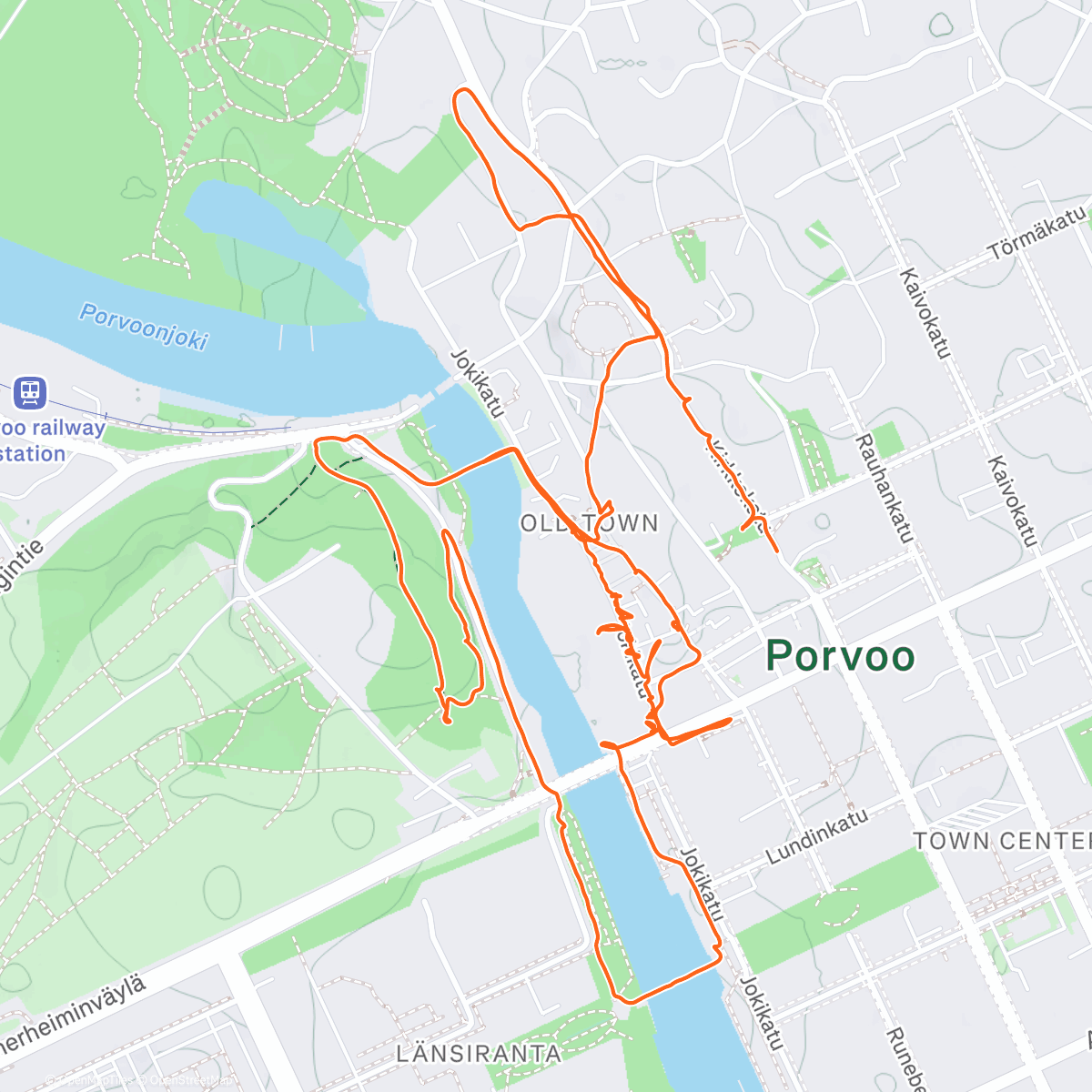 Map of the activity, Lunch Winter Walk ❄️🫡