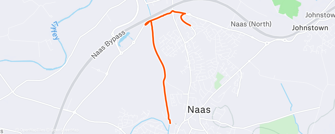 Map of the activity, Morning Walk